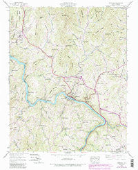 Marshall North Carolina Historical topographic map, 1:24000 scale, 7.5 X 7.5 Minute, Year 1945