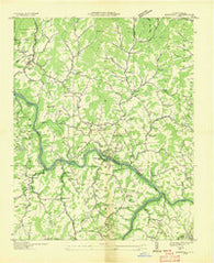 Marshall North Carolina Historical topographic map, 1:24000 scale, 7.5 X 7.5 Minute, Year 1936