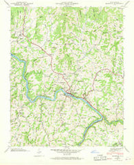 Marshall North Carolina Historical topographic map, 1:24000 scale, 7.5 X 7.5 Minute, Year 1945