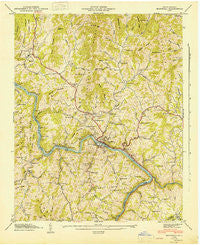 Marshall North Carolina Historical topographic map, 1:24000 scale, 7.5 X 7.5 Minute, Year 1946