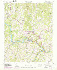 Marshall North Carolina Historical topographic map, 1:24000 scale, 7.5 X 7.5 Minute, Year 1945