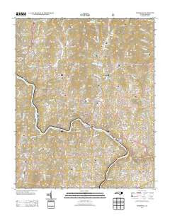 Marshall North Carolina Historical topographic map, 1:24000 scale, 7.5 X 7.5 Minute, Year 2013