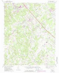 Matthews North Carolina Historical topographic map, 1:24000 scale, 7.5 X 7.5 Minute, Year 1971