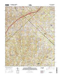 Matthews North Carolina Current topographic map, 1:24000 scale, 7.5 X 7.5 Minute, Year 2016