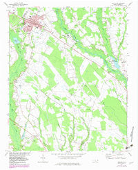 Maxton North Carolina Historical topographic map, 1:24000 scale, 7.5 X 7.5 Minute, Year 1974