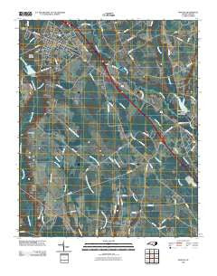 Maxton North Carolina Historical topographic map, 1:24000 scale, 7.5 X 7.5 Minute, Year 2010