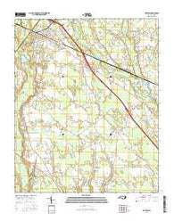 Maxton North Carolina Current topographic map, 1:24000 scale, 7.5 X 7.5 Minute, Year 2016