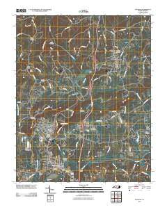 Mayodan North Carolina Historical topographic map, 1:24000 scale, 7.5 X 7.5 Minute, Year 2010