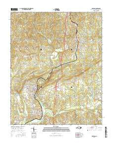 Mayodan North Carolina Current topographic map, 1:24000 scale, 7.5 X 7.5 Minute, Year 2016