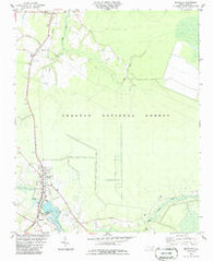 Maysville North Carolina Historical topographic map, 1:24000 scale, 7.5 X 7.5 Minute, Year 1984