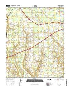 McDonald North Carolina Current topographic map, 1:24000 scale, 7.5 X 7.5 Minute, Year 2016