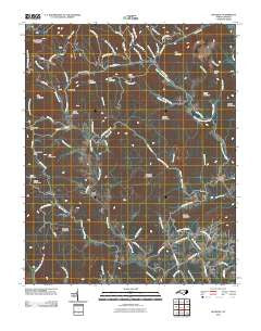 McGrady North Carolina Historical topographic map, 1:24000 scale, 7.5 X 7.5 Minute, Year 2010