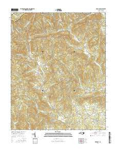McGrady North Carolina Current topographic map, 1:24000 scale, 7.5 X 7.5 Minute, Year 2016