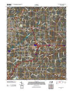 McLeansville North Carolina Historical topographic map, 1:24000 scale, 7.5 X 7.5 Minute, Year 2010