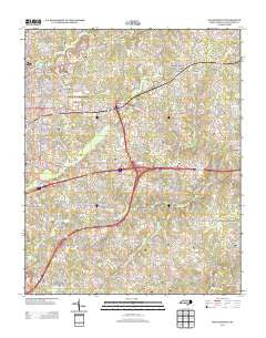 McLeansville North Carolina Historical topographic map, 1:24000 scale, 7.5 X 7.5 Minute, Year 2013