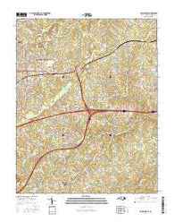 McLeansville North Carolina Current topographic map, 1:24000 scale, 7.5 X 7.5 Minute, Year 2016
