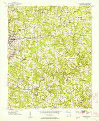 Mc Leansville North Carolina Historical topographic map, 1:24000 scale, 7.5 X 7.5 Minute, Year 1952
