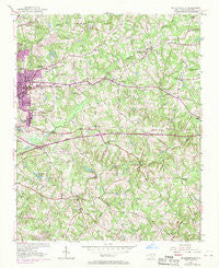Mc Leansville North Carolina Historical topographic map, 1:24000 scale, 7.5 X 7.5 Minute, Year 1952