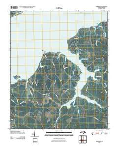 Merrimon North Carolina Historical topographic map, 1:24000 scale, 7.5 X 7.5 Minute, Year 2010