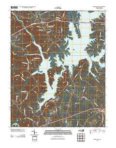 Merry Oaks North Carolina Historical topographic map, 1:24000 scale, 7.5 X 7.5 Minute, Year 2010