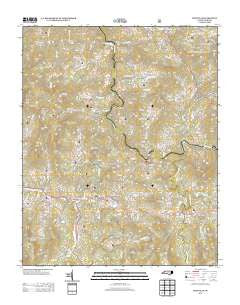 Micaville North Carolina Historical topographic map, 1:24000 scale, 7.5 X 7.5 Minute, Year 2013