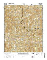 Micaville North Carolina Current topographic map, 1:24000 scale, 7.5 X 7.5 Minute, Year 2016