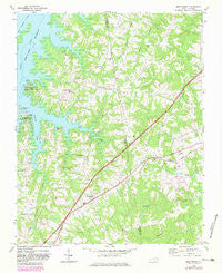 Middleburg North Carolina Historical topographic map, 1:24000 scale, 7.5 X 7.5 Minute, Year 1970