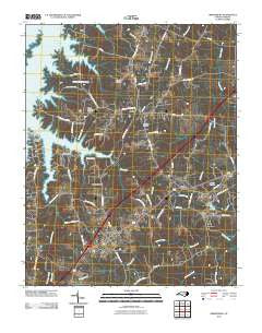 Middleburg North Carolina Historical topographic map, 1:24000 scale, 7.5 X 7.5 Minute, Year 2010