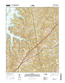 Middleburg North Carolina Current topographic map, 1:24000 scale, 7.5 X 7.5 Minute, Year 2016