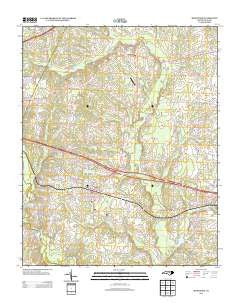 Middlesex North Carolina Historical topographic map, 1:24000 scale, 7.5 X 7.5 Minute, Year 2013