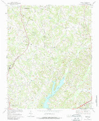 Midway North Carolina Historical topographic map, 1:24000 scale, 7.5 X 7.5 Minute, Year 1969