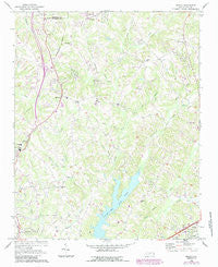Midway North Carolina Historical topographic map, 1:24000 scale, 7.5 X 7.5 Minute, Year 1969