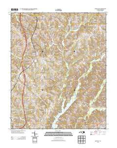 Midway North Carolina Historical topographic map, 1:24000 scale, 7.5 X 7.5 Minute, Year 2013