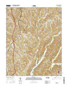 Midway North Carolina Current topographic map, 1:24000 scale, 7.5 X 7.5 Minute, Year 2016