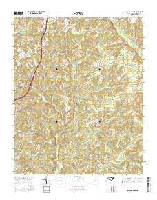 Millstone Lake North Carolina Current topographic map, 1:24000 scale, 7.5 X 7.5 Minute, Year 2016