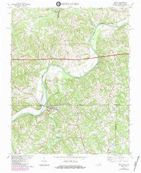 Milton North Carolina Historical topographic map, 1:24000 scale, 7.5 X 7.5 Minute, Year 1968