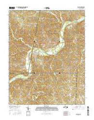 Milton North Carolina Current topographic map, 1:24000 scale, 7.5 X 7.5 Minute, Year 2016