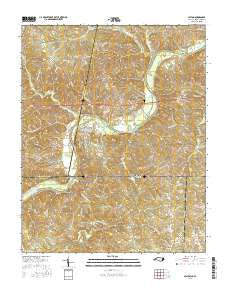 Milton North Carolina Current topographic map, 1:24000 scale, 7.5 X 7.5 Minute, Year 2016