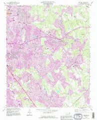 Mint Hill North Carolina Historical topographic map, 1:24000 scale, 7.5 X 7.5 Minute, Year 1993