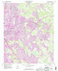 Mint Hill North Carolina Historical topographic map, 1:24000 scale, 7.5 X 7.5 Minute, Year 1993
