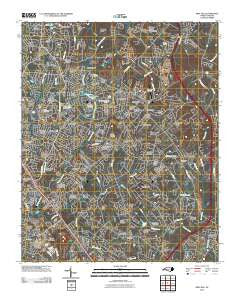 Mint Hill North Carolina Historical topographic map, 1:24000 scale, 7.5 X 7.5 Minute, Year 2010