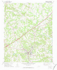 Mocksville North Carolina Historical topographic map, 1:24000 scale, 7.5 X 7.5 Minute, Year 1969