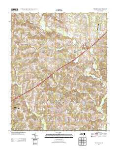 Mocksville North Carolina Historical topographic map, 1:24000 scale, 7.5 X 7.5 Minute, Year 2013