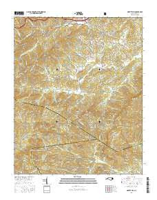 Moffitt Hill North Carolina Current topographic map, 1:24000 scale, 7.5 X 7.5 Minute, Year 2016