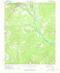 Moncure North Carolina Historical topographic map, 1:24000 scale, 7.5 X 7.5 Minute, Year 1970