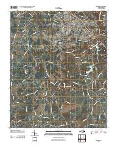 Monroe North Carolina Historical topographic map, 1:24000 scale, 7.5 X 7.5 Minute, Year 2010