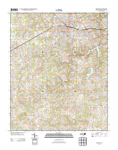 Monroe North Carolina Historical topographic map, 1:24000 scale, 7.5 X 7.5 Minute, Year 2013