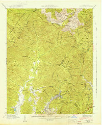 Montreat North Carolina Historical topographic map, 1:24000 scale, 7.5 X 7.5 Minute, Year 1943