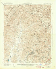 Montreat North Carolina Historical topographic map, 1:24000 scale, 7.5 X 7.5 Minute, Year 1943