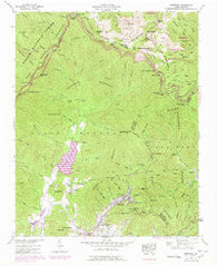 Montreat North Carolina Historical topographic map, 1:24000 scale, 7.5 X 7.5 Minute, Year 1942